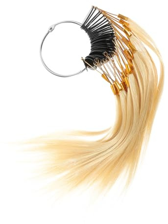 ABOOFAN 30 Stück Echt Haar Farbkarte für Friseure Leicht und Angenehm zu Berühren für Beauty Shops und Professionelle Haarfärbung