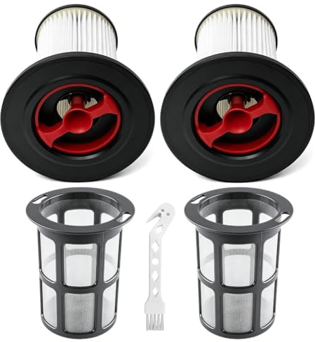 2 stycken ersättningsfilter och dammsugarfilter luddskydd, kompatibelt med Bosch Unlimited Gen2 serie 8 dammsugare, ersättnings-HEPA-filter tillbehör för Bosch 12036642,12023349 med rengöringsborste