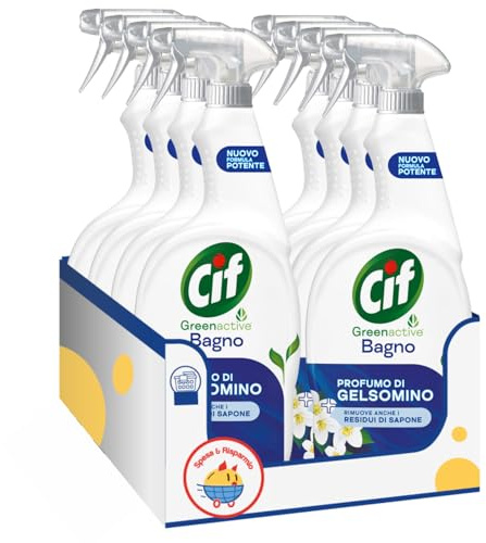 Detergente Bagno al Gelsomino – 650 ml – Pulizia Profonda e Profumo Fresco – Variazioni 4/8/12 Pezzi (8)