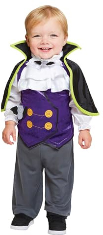 amscan PDBV18, costume da Dinky Dracula vampiro per Halloween, età 18-24 mesi