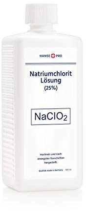 HANSE PRO Natriumchlorit Lösung (25%), 1 x 500 ml, nach Original-Rezeptur, deutsches Qualitätsprodukt