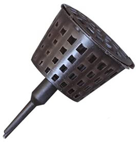 kingsea 100 Pcs Bonsai Fertilizer Box with Cover,Mini Automatic Plant Fertilizers Baskets,Plastic Planting Nutrition Cups Slow Release Fertilization Control Container (Big,100Pcs)