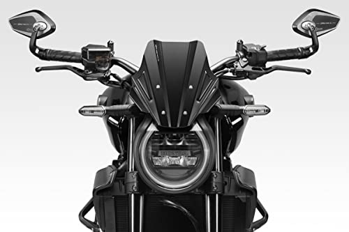CB1000R 2021/25 - Windschutzscheibe 'Warrior' (R-0889) - Aluminium Windschild Windabweiser Scheibe - Hardware-Bolzen Enthalten - Motorradzubehör De Pretto Moto (DPM Race) - 100% Made in Italy