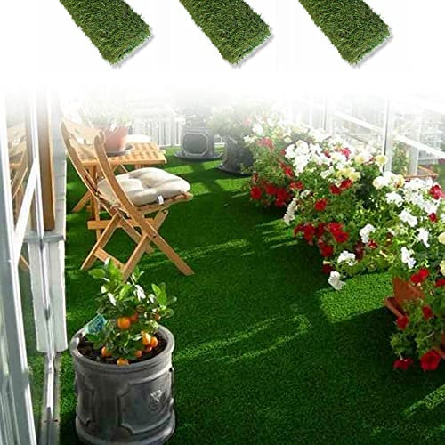 ANTEVIA - Gazon synthétique 600 x 100 cm (3 Rouleaux) | 4 Tailles Disponibles | Pelouse Haut de Gamme (Luxo 6 x 1 mètres)