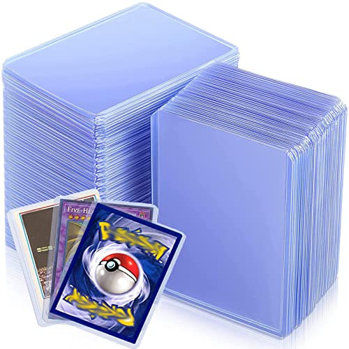 WAIZHIUA 100 Stück Toploader 76x101mm, Clear Regular Toploader 35 PT Premium Schutzhüllen Transparente Kartenhüllen für Sammelkarten
