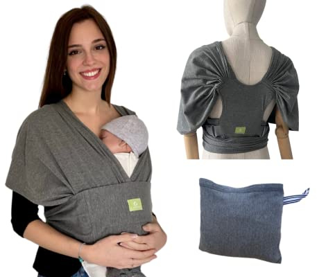 Coarcorps - knutsfri bärscarf, baby-sling, änguru-barndörr, födelse-fysiologisk-justerbar, lätt att bära-present födelse - födelselista - nyfödd till 15 kg