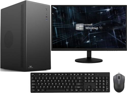 Veno Scorp Optiplex Intel i5 2400 16GB RAM 256GB NGFF SSD WiFi Windows 10 Desktop PC 21.5 New 75HZ Monitor V100 Computer Bundle