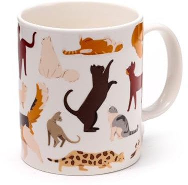 Puckator Tazza Gatto in Porcellana - Gatti Feline Fine