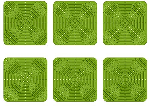 Jisapmzu 6er-Pack Hühnernestmatte, Hühnernistkästen, Hühnereinstreu für Hühnerstall, 12 X 12 Grün