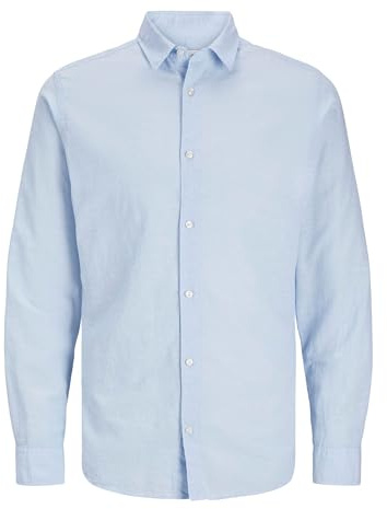 JJEBREEZE skjorta LS SN PLS, Chambray Blue, 5XL