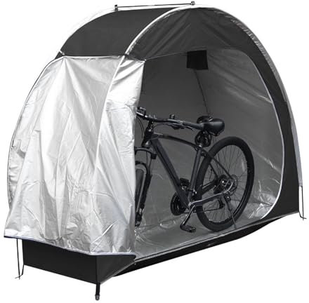 Bike Storage Shed Tent, 210D Oxford Fabric Outdoor Bike Covers Storage Shed Tent, Bike Storage Sheds Bike Covers Shelter for MotorcycleGarden Tools Toys Lawn Mower