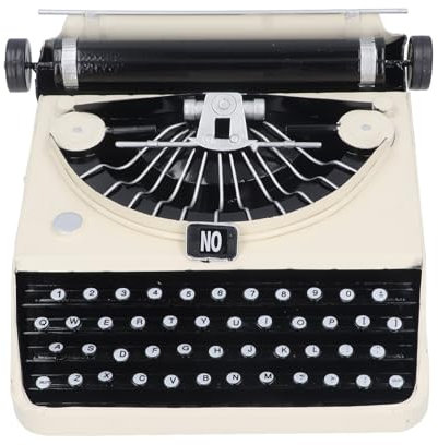 Brrnoo Altmodische Schreibmaschine - Retro-Vintage-Design für Desktop-Dekoration, Stressabbau-Ornament, Dekorative Accessoire