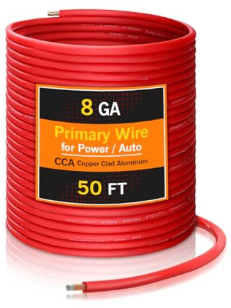 CCA-Draht aus Silikon, rot, 12 V, 24 V, Niederspannung, elektrisches Kabel für Auto, Automobil, Strom-/Erdungsbatteriekabel, flexibel, langlebig, kupferummanteltes Aluminium (CCA) Draht für Auto