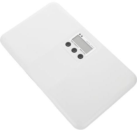 Toyvian Elektronische Babywaage Haustierwaage mit Großem Lcd Display Langlebig bis 150 Kg Flach Platzsparend für Mutter Kind und Kleintiere