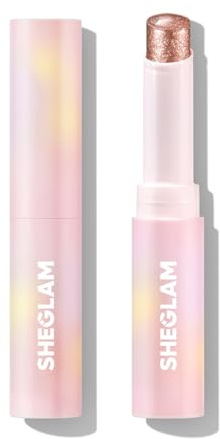 SHEGLAM Crystal Jelly Glaze Eye Shadow Stick Eyeliner Brightener Pencil with Brush Easy to Blend Long Lasting Shimmer-Rock Star