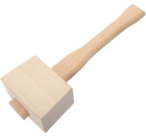 FUNOMOCYA Buchenholz Hammer Ergonomischer Holzklüpfel für Holzarbeiten zum Verbinden Meißeln für Präzise Holzverarbeitung Unverzichtbares Werkzeug für und DIY Projekte