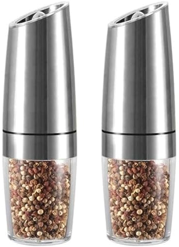 XZDEAIR Kitchen Tools Electric Pepper Grinder or Salt Mill Battery Powered Automatic Pepper Mill Chili Spice Grain Mill Shaker Salt Grinder
