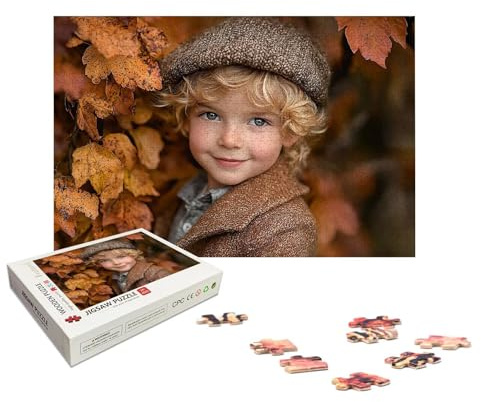 Personalisiertes Puzzle mit Eigenem Foto, Personalisiert Puzzle 1000/1500/2000/3000/4000/5000 Teile Erwachsene, Gestalte Selbst Holzpuzzle mit Bild, Holzpuzzle für Geschenke, Weihnachten, Deko, X-456