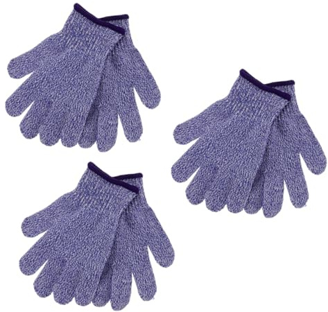 Angoily 3 Guantes Anticorte Protección Guantes de Cocina Azul Talla Xs Resistentes Cortes para Cortar y Pelar