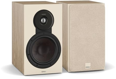 DALI SONIK 3 Premium Passive Hi-Fi Bookshelf Speakers, 2-Way Design with 7″ Woofer & 1.1″ Soft Dome Tweeter, Natural Oak (Pair)