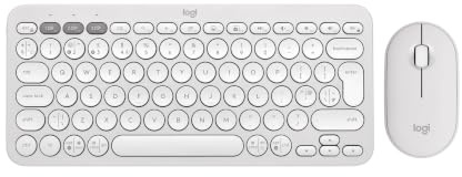 Logitech Pebble Keys 2 K380s, tastiera Bluetooth multi-dispositivo, stilizzata e portatile, Easy-Switch, Windows, macOS, iPadOS, Android, ChromeOS, layout QWERTY UK, bianco (bianco)