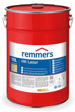 Remmers HK-Lasur 3in1 farblos, 10 Liter, Holzlasur aussen, 3facher Holzschutz mit Imprägnierung + Grundierung + Lasur, Feuchtigkeit- und UV-Schutz