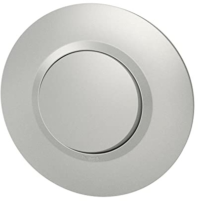Legrand LEG95070 VV 10 A ALU CPL Dooxie strömbrytare eller växelströmbrytare, aluminium, komplett dekoration