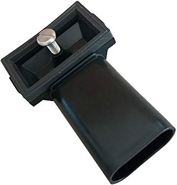 Robinet de trop-plein pour évier de cuisine en acier inoxydable avec trou de trop-plein rectangulaire/grille de trop-plein dans le bassin - joint et vis de fixation inclus