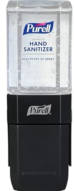 PURELL ES1 Hand Sanitizer Dispenser Starter Kit, Push-Style Dispenser with PURELL Advanced Hand Sanitizer Gel, 450 mL Refill (Pack of 1) - 4424-D6