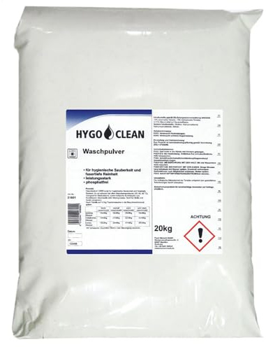 1 Stück, Vollwaschmittel, FRANZ MENSCH, 20kg, weiß, Pulver, Reiniger, stark | Waschpulver, Waschmittel, laundry detergent, Reinigungskraft, Fleckenentfernung, Textilpflege, Wäsche, Gewerbe, Hygiene