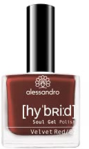 Alessandro Hybrid Lack Velvet Red – Kirschrot - In Nur 3 Schritten - Perfekte Nägel Ohne Led -Bis Zu 10 Tagen Halt!