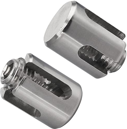 FASTON® Drahtseil Kreuzklemme Geschlossen für Ø 4 mm aus Edelstahl A4 V4A (10 Stück) Kreuzklemme Drahtseilklemme Drahtseil-Kreuzklemme Drahtseil Klemme Drahtseilklemmen Seilklemme Seil