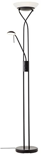 Brilliant Ollie LED Deckenfluter Lesearm schwarz, Metall/Glas, 1x LED integriert (SMD), 26 W, (Lichtstrom: 2500lm, Lichtfarbe: 3000K)