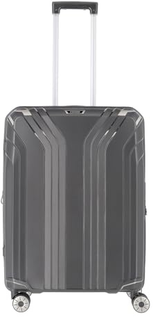 Travelite 4-Rad Hartschalen Koffer mittel mit recyceltem Innenfutter, Gepäck Serie ELVAA: Stylischer Trolley mit Dehnfalte, Schutzecken + TSA Schloss, 66 cm, 72-77 Liter
