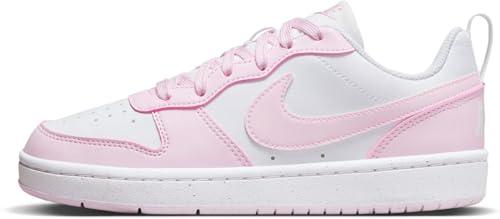 Nike Unisex Kinder Court Borough Low Recraft (Gs) Sneaker, White Pink Foam, 39 EU