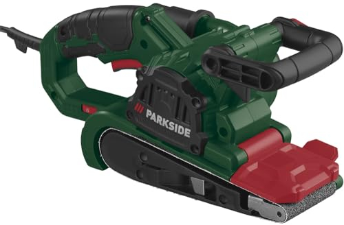 PARKSIDE® Bandschleifer Dragster PBSD 600 B1, 600W, Band Schleifer, Schleifmaschine für Schleifbänder 75x457mm, Bandschleifmaschine