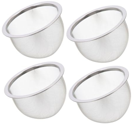 Teesieb-set 4-teilig Ultrafeinmaschiger Teefilter Für Tee-ei Blatt-ei Teesieb-einsatz Aus Edelstahl