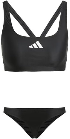 adidas Donna 3 STRIPES V-BACK BIKINI, Black / White, 32