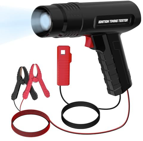 Luci di temporizzazione 12V, luce di temporizzazione dell'accensione Pistola di temporizzazione del motore forti luci di temporizzazione flash con clip sensore scorrevole per auto moto marina