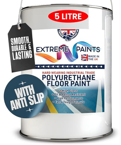 TRADE SUPPLIES UK - Extreme Polyurethane Anti-Slip Floor Paint - Non-Slip Floor Coating for Concrete & Wooden Surfaces - MID GREEN, 5L