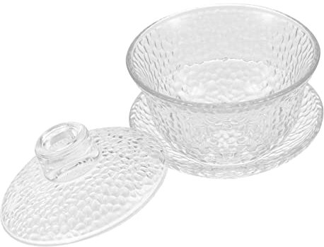 DECHOUS Set Di 1 Piattino Per Tazza Da Tè in Martellato in Stile Cinese Vintage Per Tè Caffè Dolci Casa E Ufficio