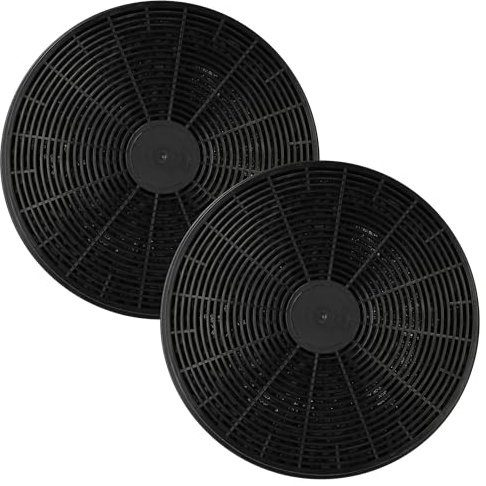 vhbw 2x Filtres à charbon actif compatible avec Schneider SL S 5-60 AWTZ, SL S 5-80 ABTZ, SL S 5-80 AWTZ, SL T2-60A++IXTZ hotte aspirante - 17,5 cm