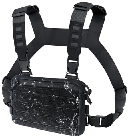 Liakyunf Bolso Pecho - Bandolera para Motocicleta - Chaleco Bandolera Para Senderismo Playa Urbano Diario Outdoor