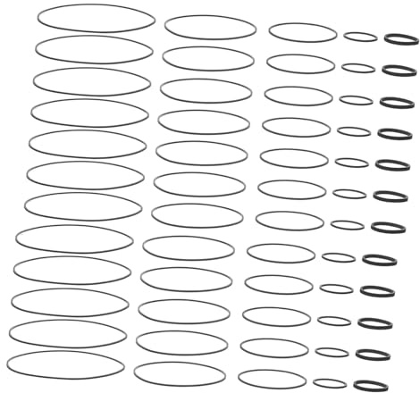 Gatuida Kassettenrekorderriemen aus Flexiblem Gummi 40–190mm Breit Flach und Quadratisch Stabile Traktion für Reparatur und Wartung von Audiogeräten und Kassettenspielern