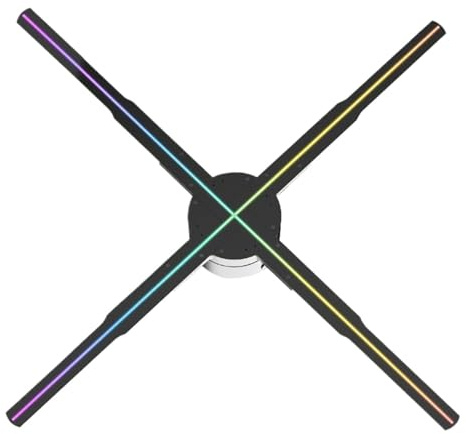 Proiettore olografico con ventola 3D HD Naked Eye da 56 cm 678 LED Display pubblicitario remoto Supporto immagine video