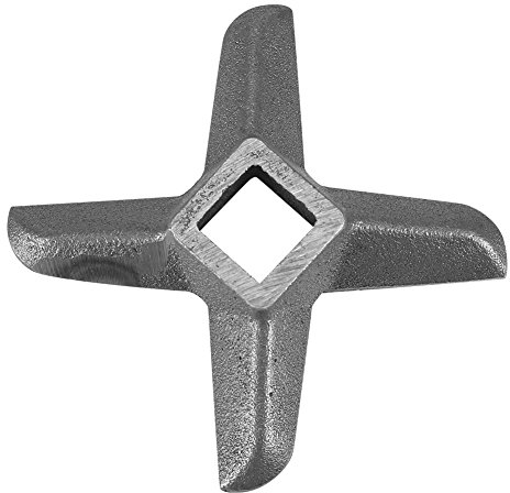 Professionelle Kreuzform Messer aus Edelstahl Küche Lebensmittel Fleischwolf Ersatz Fleischwolf Klinge für Mühlen Socialme-EU (32#)