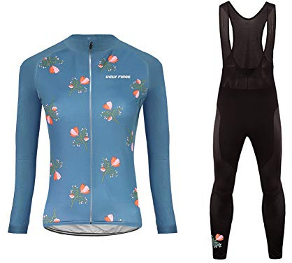 UGLY FROG Radtrikot Fahrradtrikot Fahrradbekleidung Damen Winter Thermisches Rad Trägerhose Radhose für Damen Top Outdoor Sports Radfahren Hose Fahrrad Thermo Lange Hosen Radlerhose Bibtights