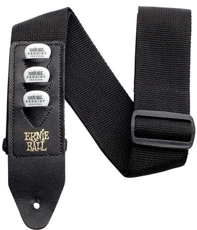 Ernie Ball Pickhalter-Gurt, schwarz, aus Polypropylen