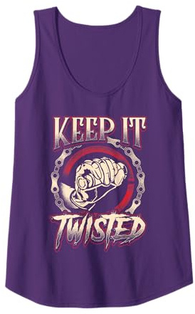 Biker Keep It Twisted Funny Motorbike Dirt Or Racing Tank Top