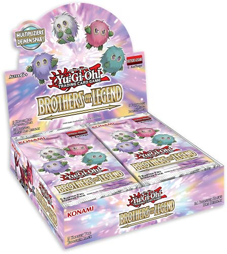 YuGiOh! Brothers of Legend Booster Display | DEUTSCHE AUSGABE | NEU & OVP | Yu-Gi-Oh Karten | + Arkero-G 100 Small Soft Sleeves